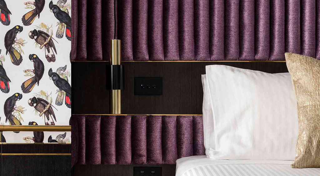 Готель Qt Перт Екстер'єр фото A detail of a bed in a room at the Standard East Village